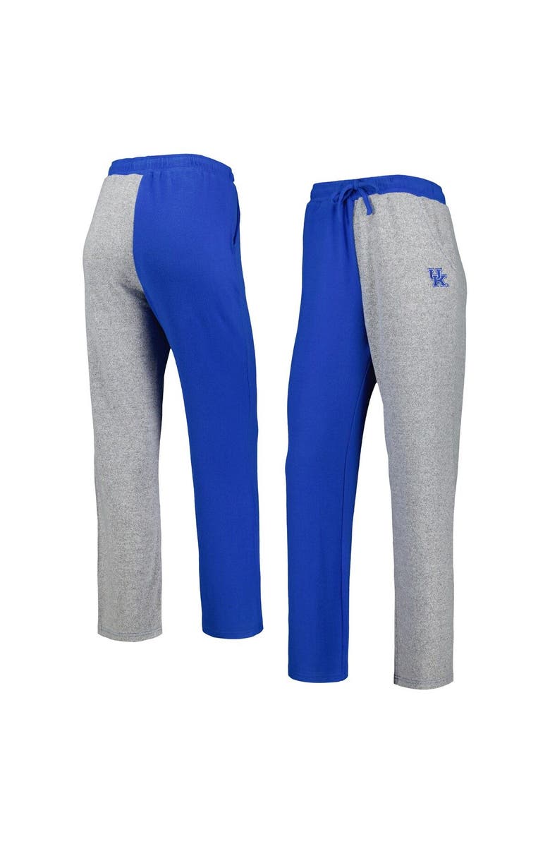 ZOOZATZ Women's ZooZatz Royal/Gray Kentucky Wildcats Colorblock Cozy Tri-Blend Lounge Pants, Main, color, Royal