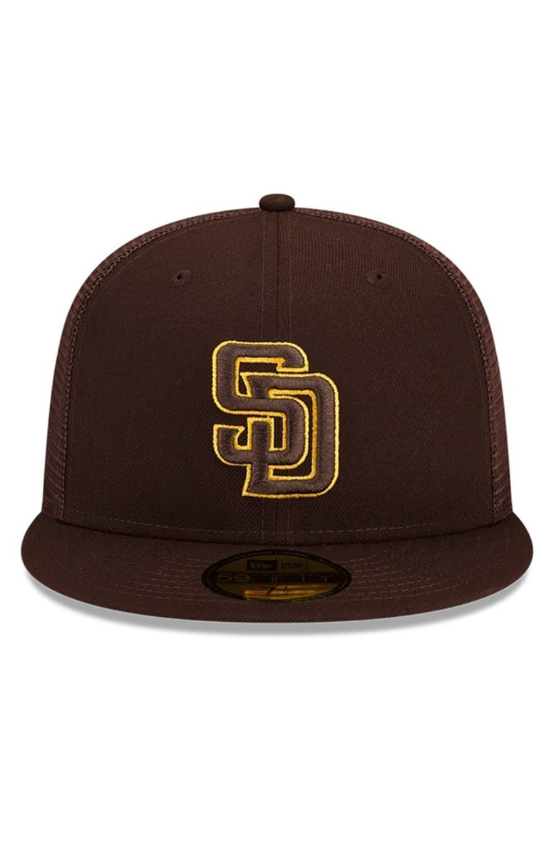 New Era Youth New Era Brown San Diego Padres 2023 Batting Practice 59FIFTY Fitted Hat, Alternate, color,