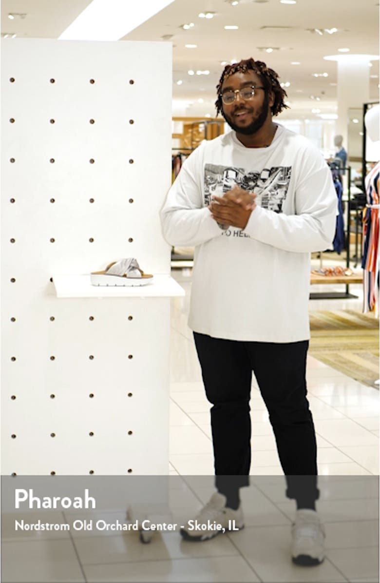 Alicia Knotted Wedge Slide Sandal, sales video thumbnail