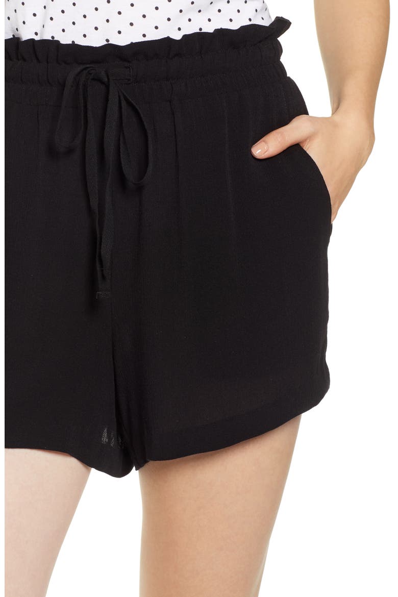 Gibson x Hi Sugarplum! Cabo Drawstring Shorts (Nordstrom Exclusive), Alternate, color, SOLID BLACK