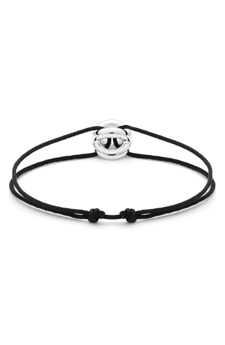le gramme Men's 3G Sterling Silver & Cord Bracelet, Alternate, color, 