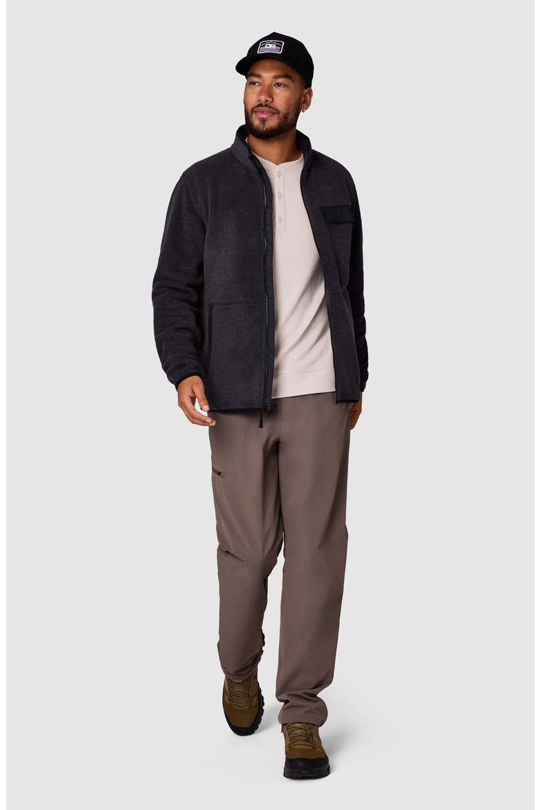 Deming Fleece Jacket, Alternate, color, BLACK