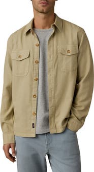 Faherty Tropic Surplus Organic Cotton & Linen Shirt Jacket