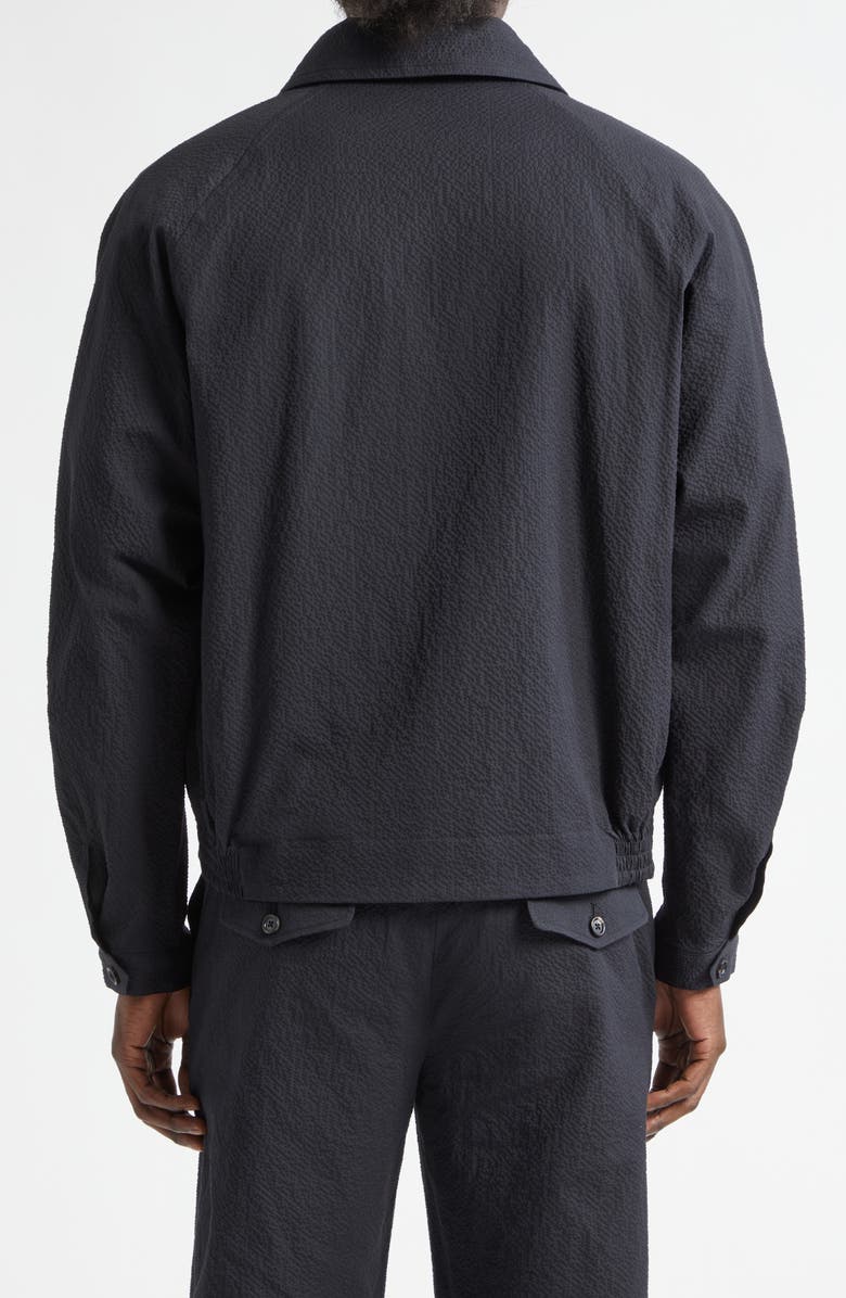 Bode Seersucker Coach's Jacket, Alternate, color, Dark Navy