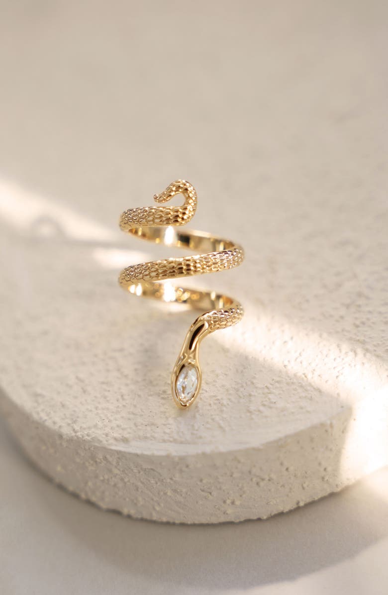 Ettika Majestic Serpent Ring, Alternate, color, Gold