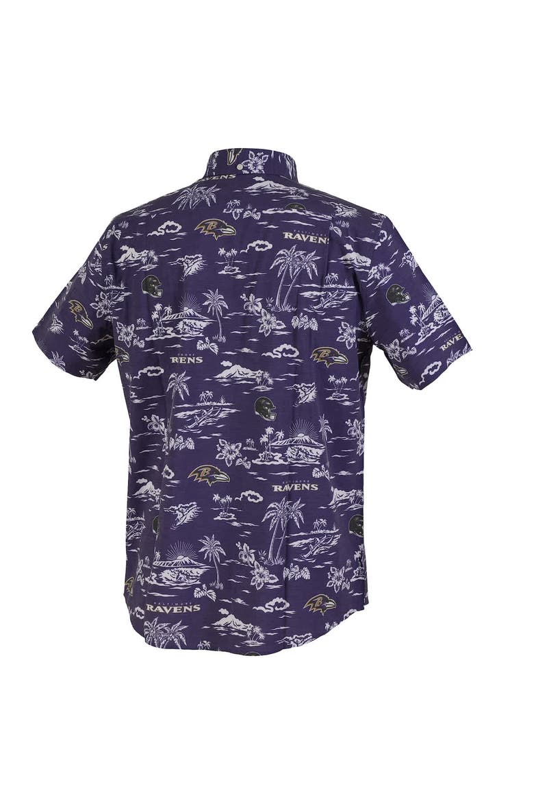 Men's Reyn Spooner Purple Baltimore Ravens Kekai Performance Button-Down Shirt, Alternate, color, Purple