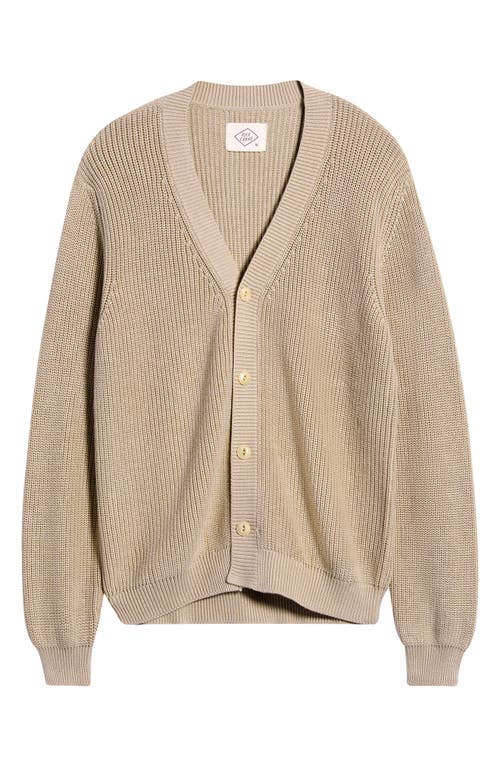 Alex Crane Bay Organic Cotton V-neck Cardigan In Neutral