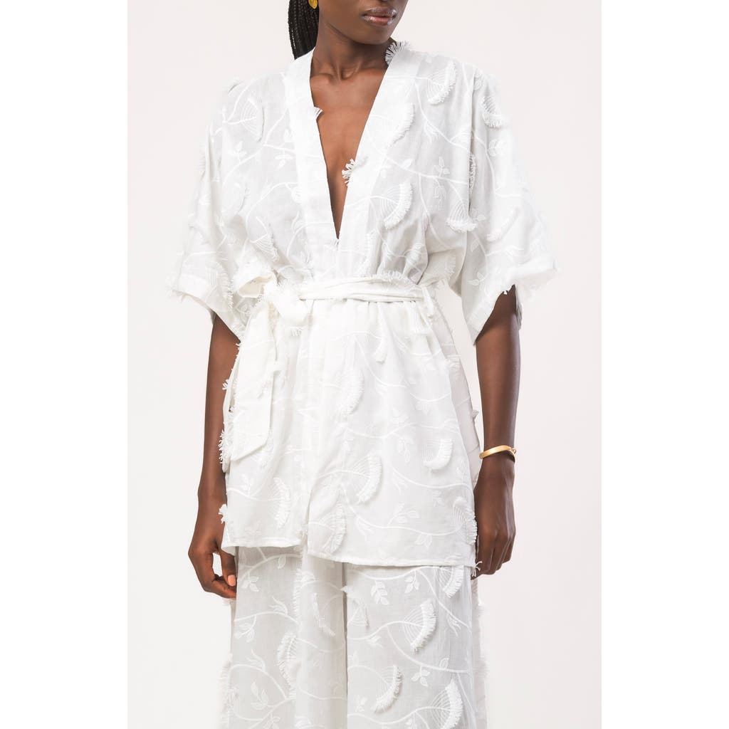Diarrablu Cabana Kimono In Kheff Blanc