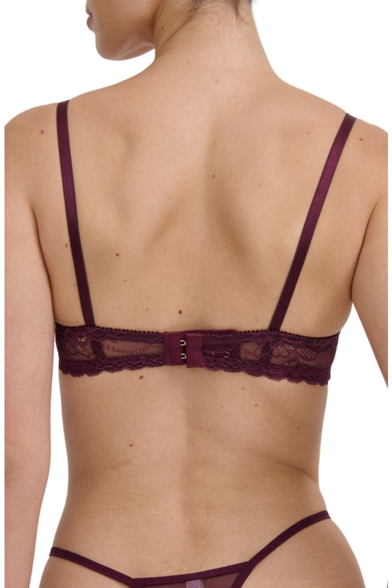 Maverick Lace Underwire Bra, Alternate, color, RAISIN