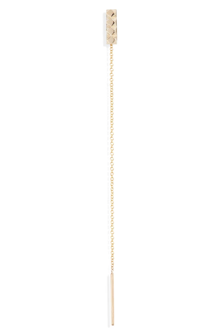 Alli Webb x Maya Brenner Faceted Threader Earring, Main, color, YELLOW GOLD