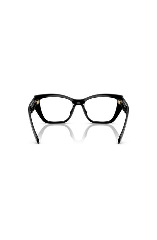 Michael Kors 54mm Rectangle Optical Glasses In Black