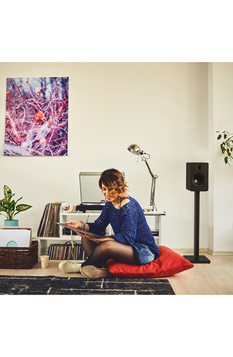 Kanto ST 28" Universal Bookshelf Speaker Floor Stand - Pair, Alternate, color, Black