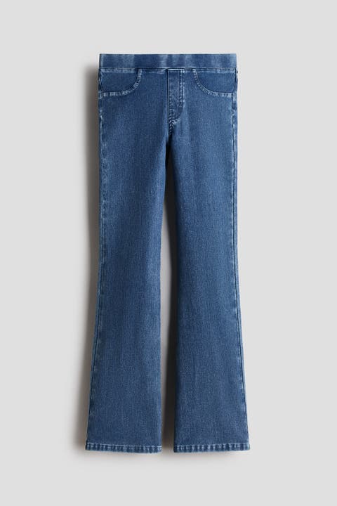 Denim-look Flared Jeggings