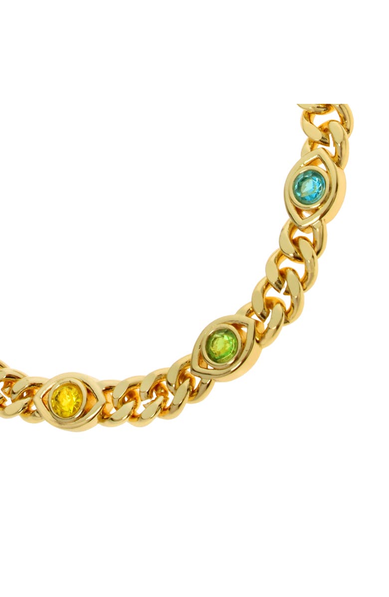 Kurt Geiger London Evil Eye Chain Bracelet, Alternate, color, 