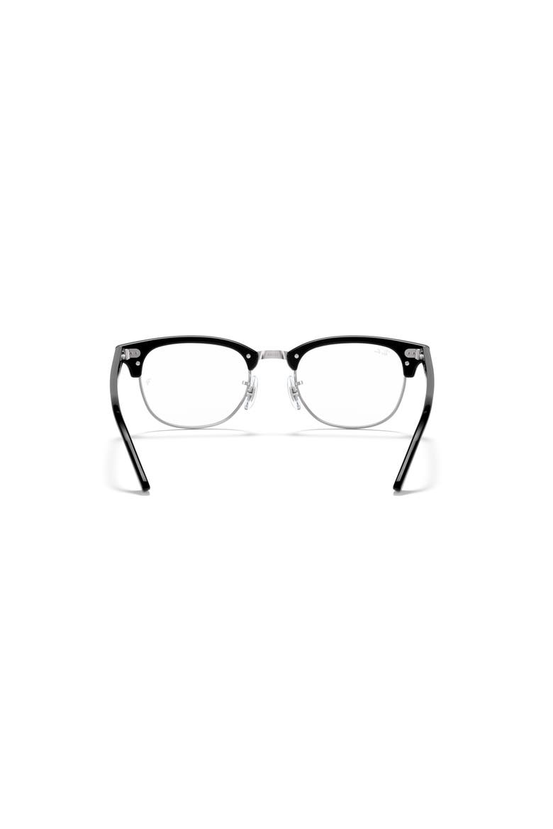 51mm Square optical glasses, Alternate, color, Black