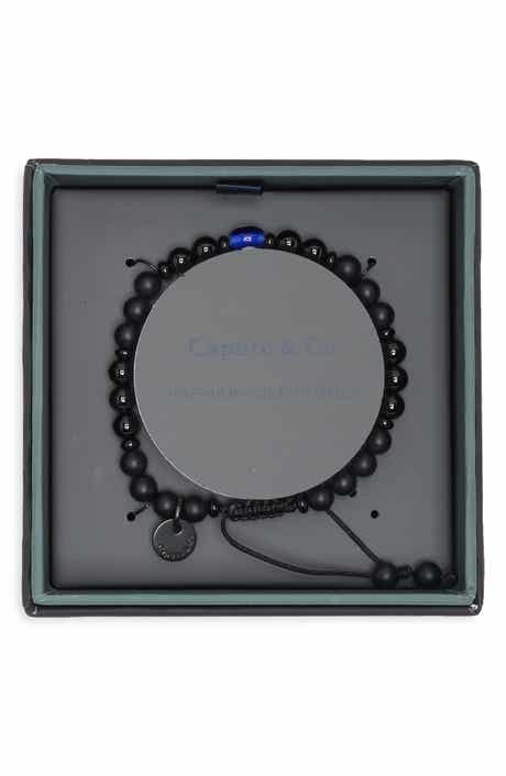 Men's Evil Eye Onyx Beaded Bracelet