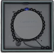 Caputo & Co. Men's Evil Eye Onyx Beaded Bracelet