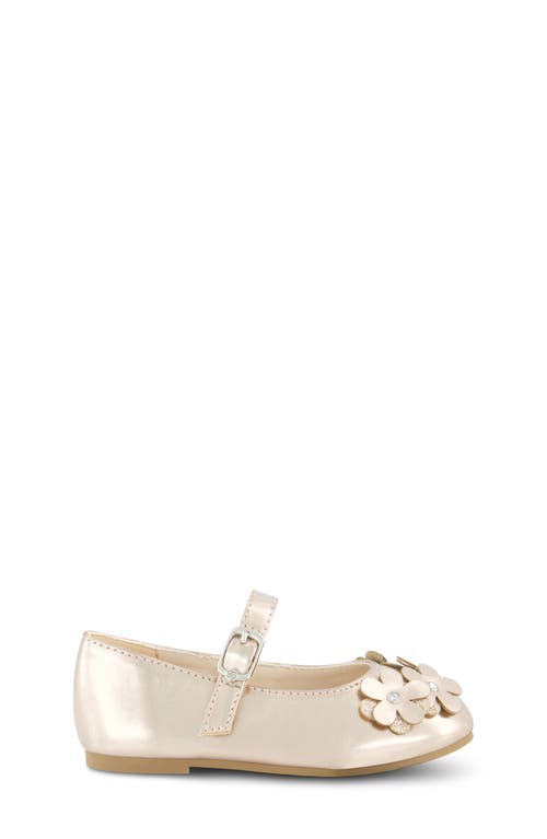 Jessica Simpson Kids' Amy Petal Mary Jane Flat In Gold