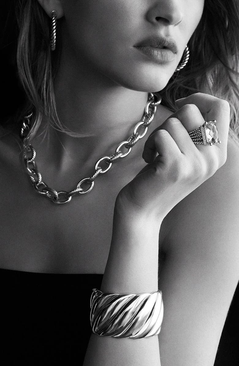 David Yurman Cable Classics Hoop Earrings, Alternate, color,