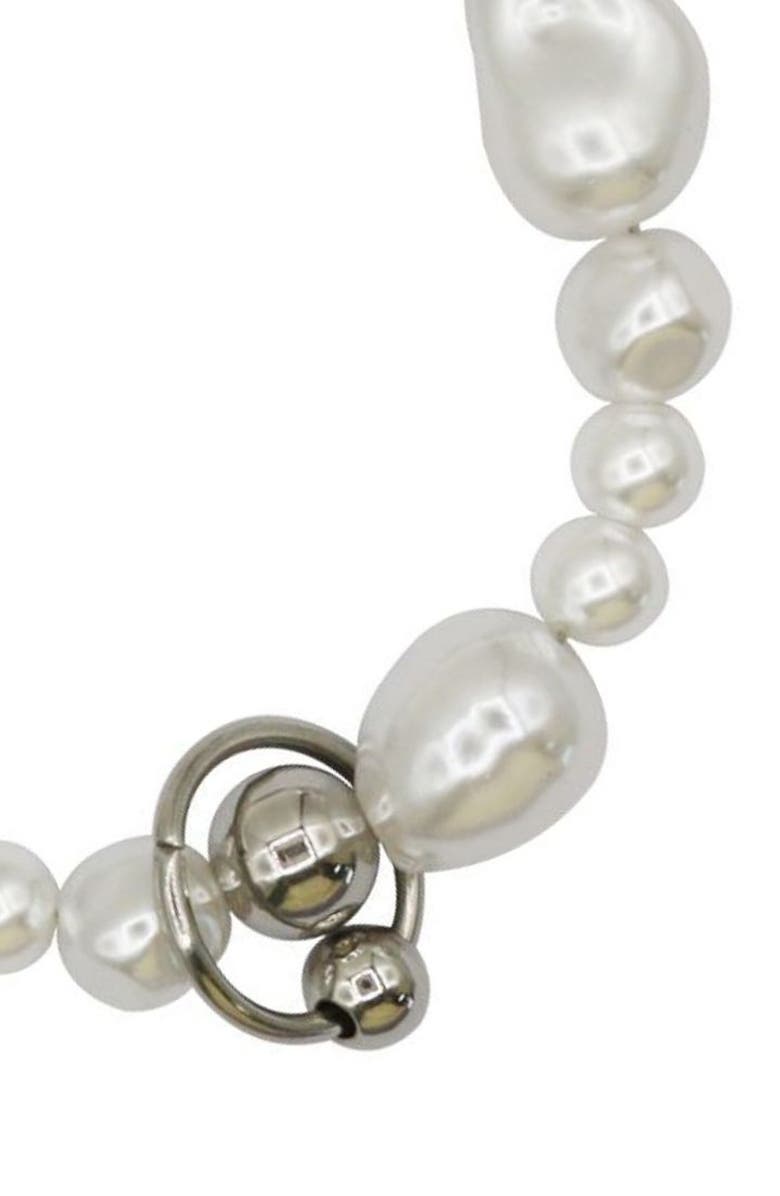 REBL Liquid Faux Pearl Bracelet, Alternate, color, 