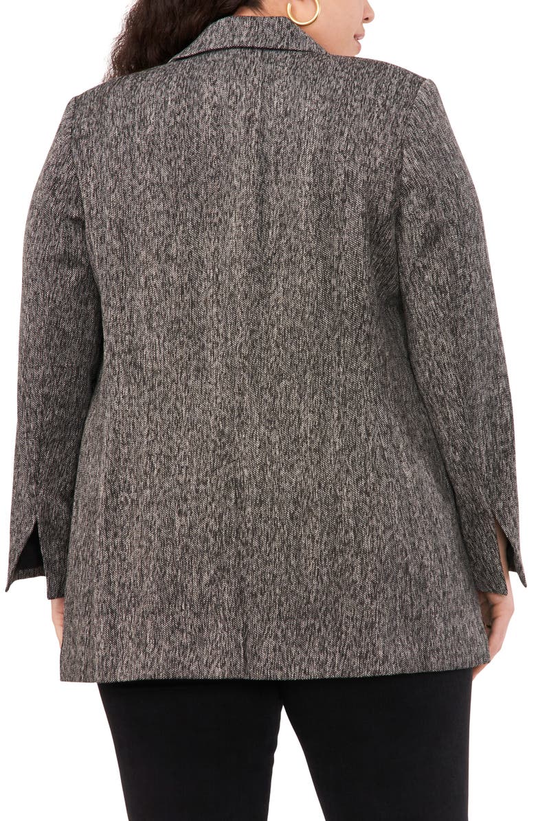 Vince Camuto Herringbone Double Breasted Blazer, Alternate, color, 