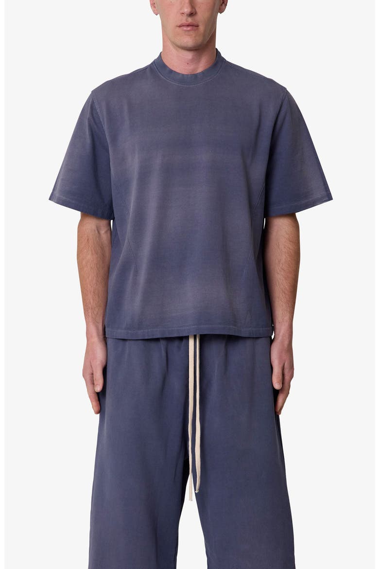 Dart Washed Cotton T-Shirt, Main, color, WASHED NAVY