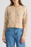 NVLT Jacquard Rose Cardigan