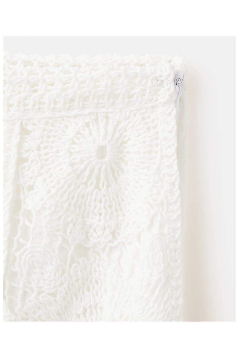 Lace Midi Skirt, Alternate, color, OFF WHITE