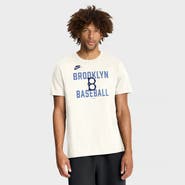 Nike Men's Nike Cream Brooklyn Dodgers Cooperstown Collection ‘70s Inspired T-Shirt