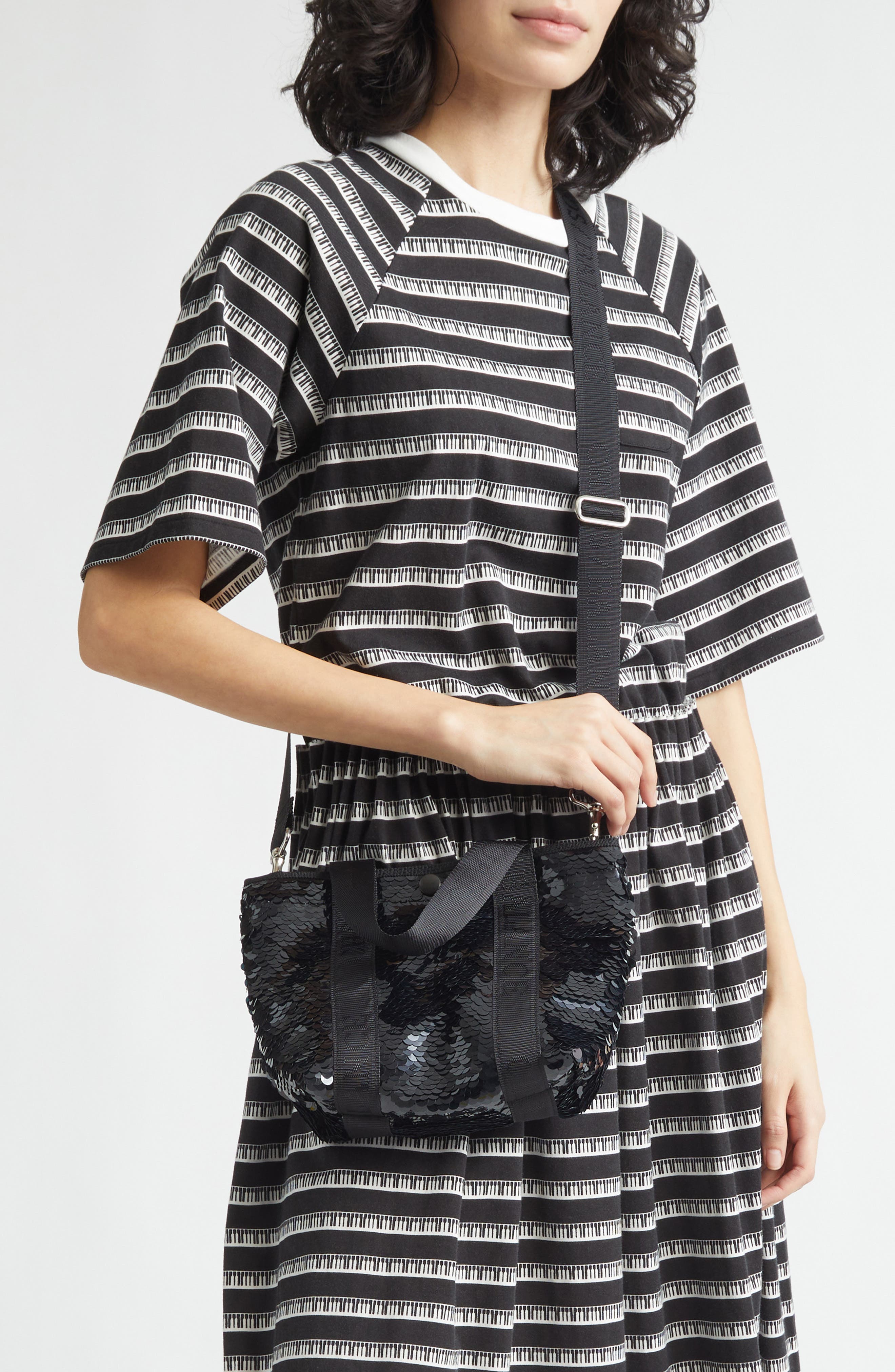 Undercover CHAOS/BALANCE Paillette Tote, Alternate, color, Black