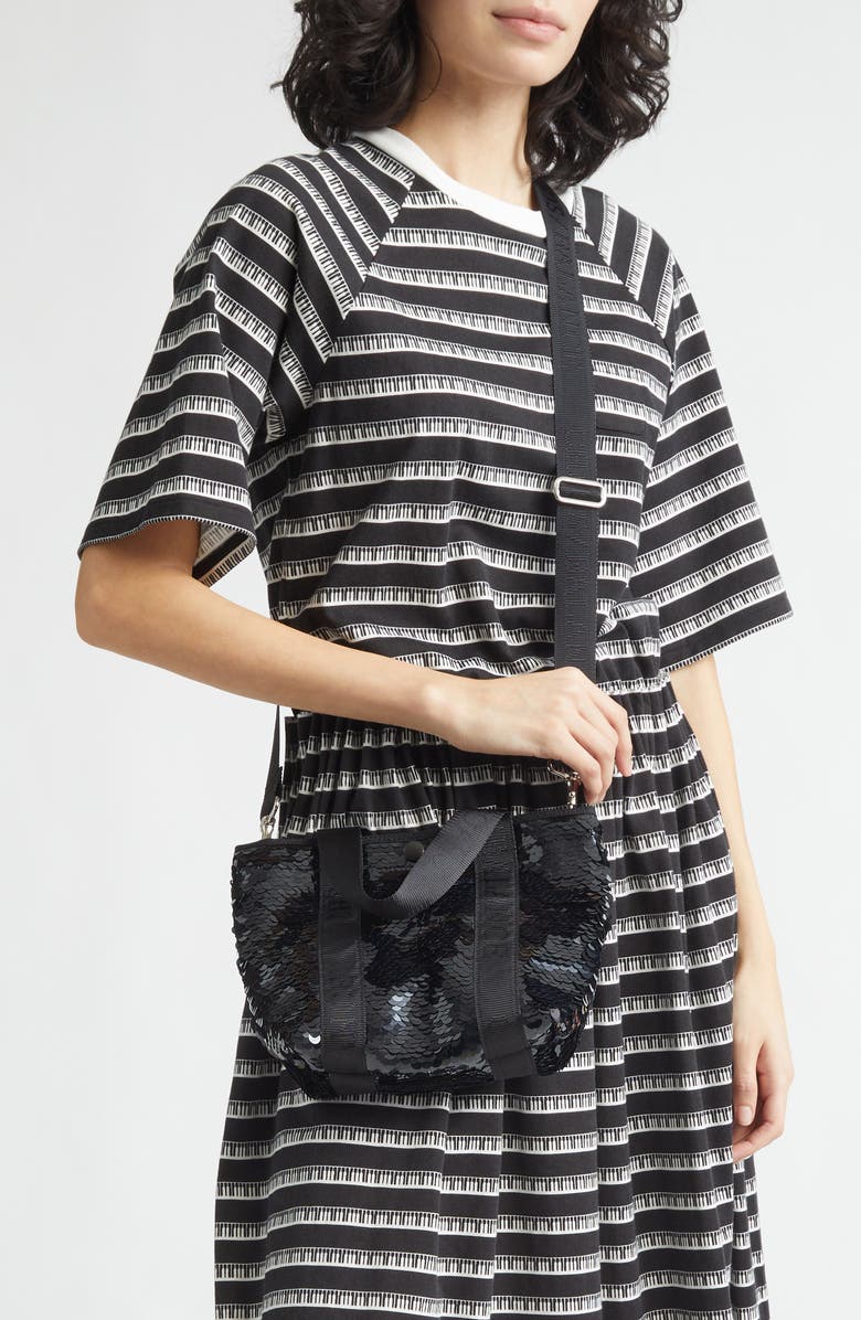 Undercover CHAOS/BALANCE Paillette Tote, Alternate, color, Black