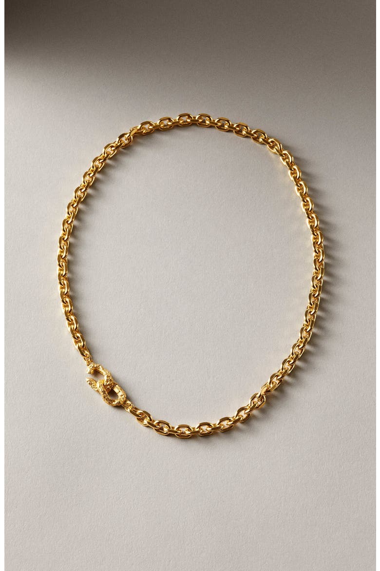 Dense Necklace Gold, Main, color, Gold