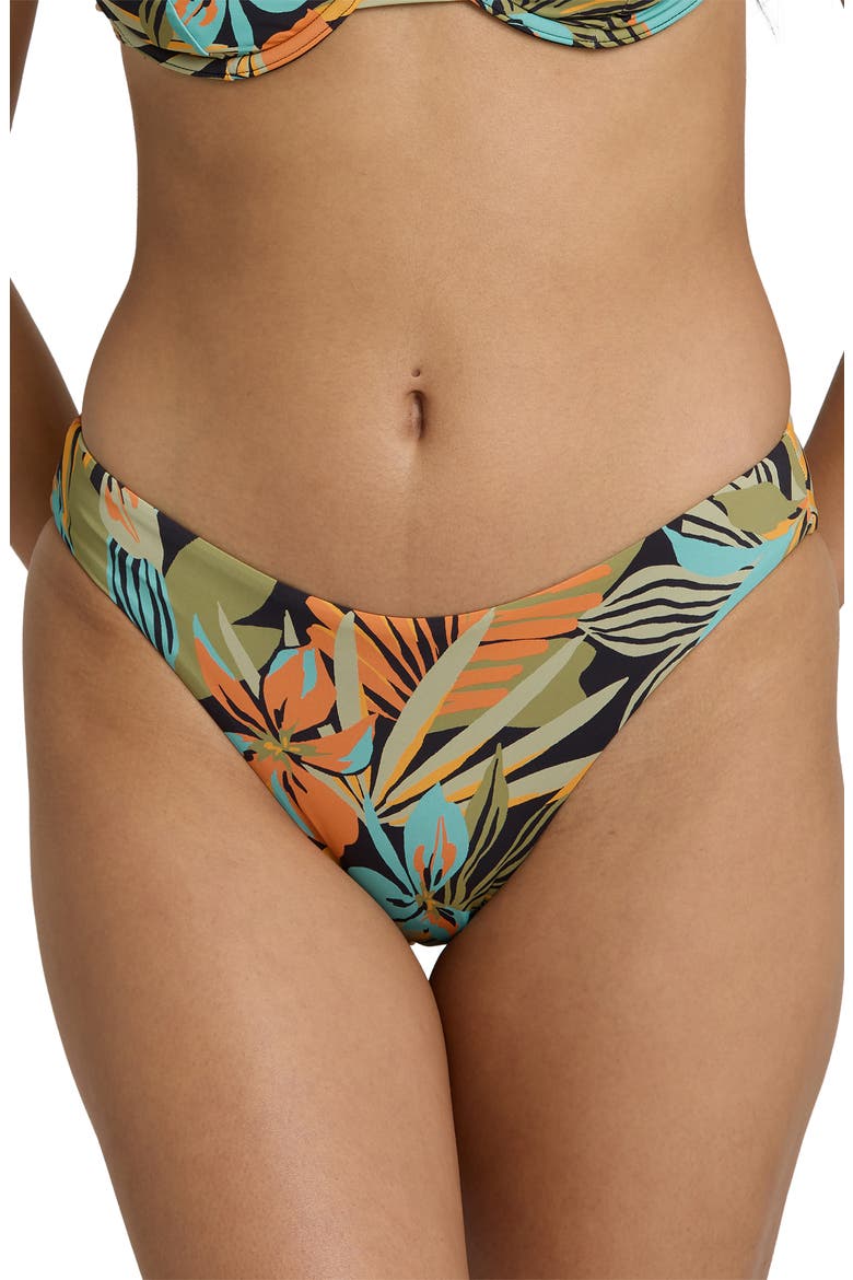 Des Tropiques Lowrider Bikini Bottoms, Alternate, color, BLACK MULTI