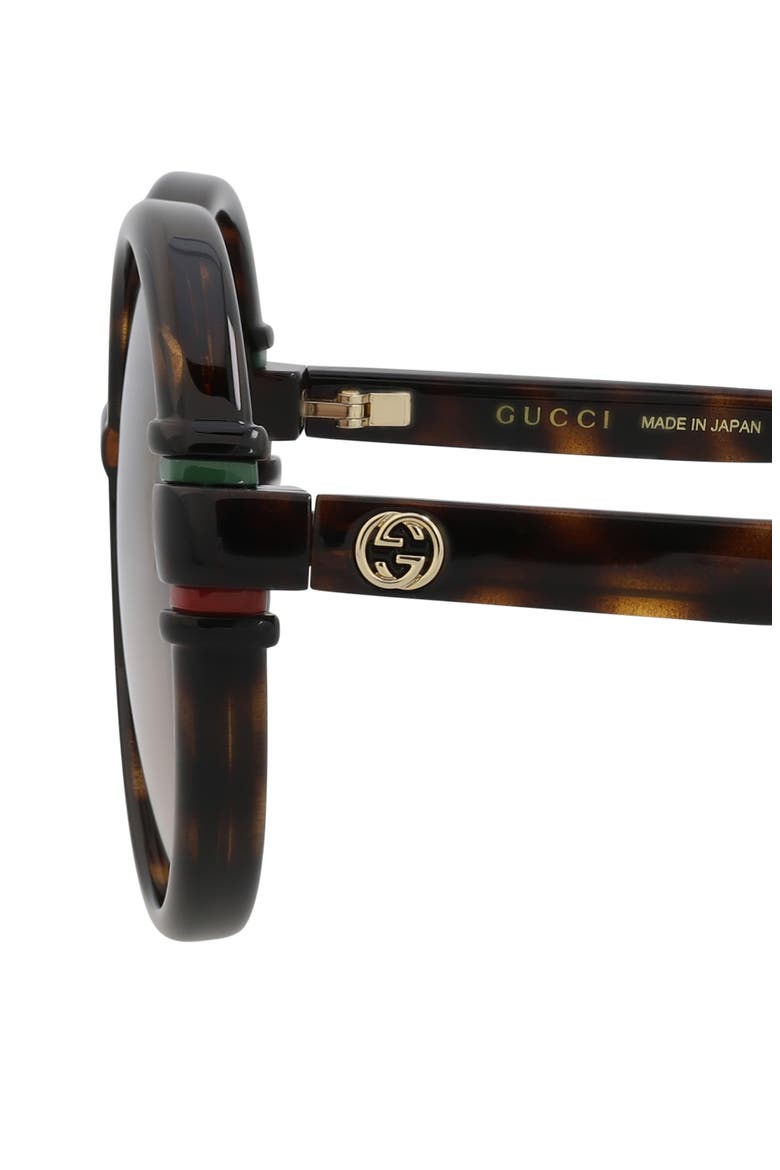 58mm Fashion Round Sunglasses, Alternate, color, HAVANA HAVANA BROWN