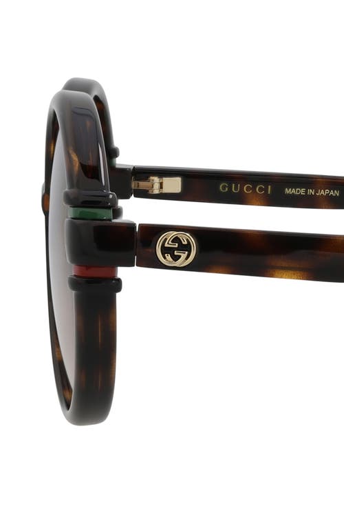 Gucci 58mm Fashion Round Sunglasses In Black