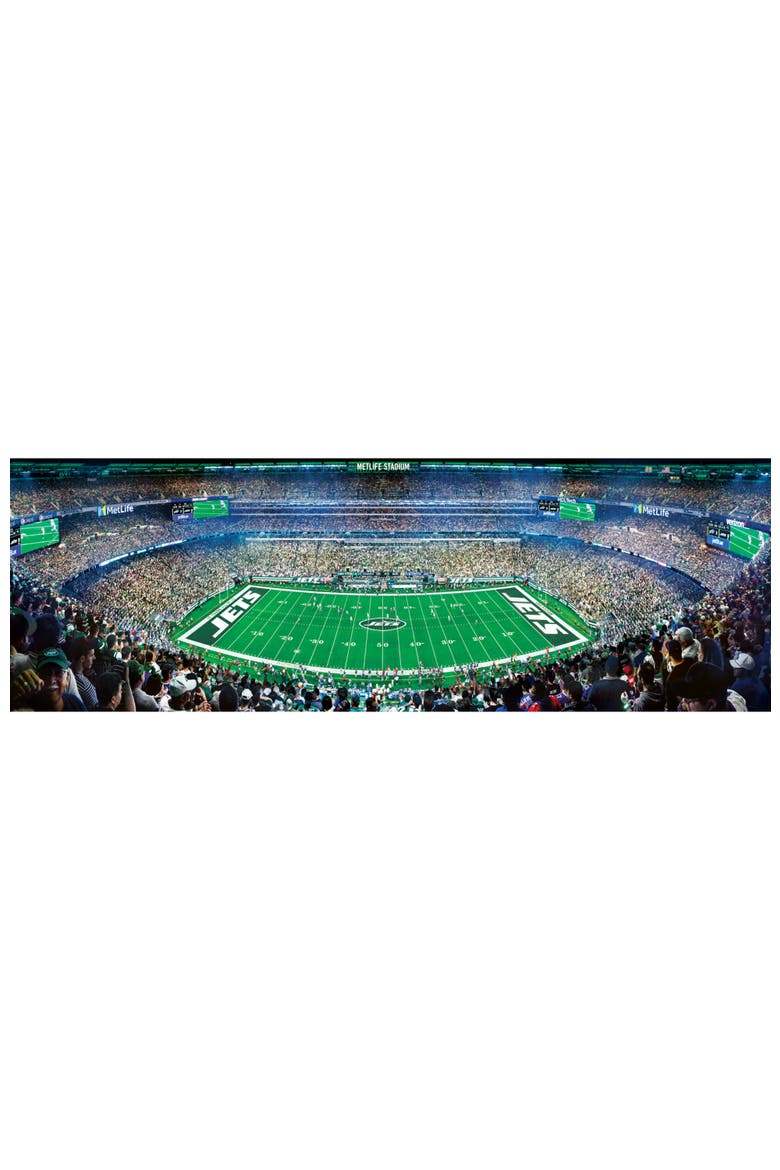 New York Jets 1000pc Panoramic Puzzle, Alternate, color, Multicolor