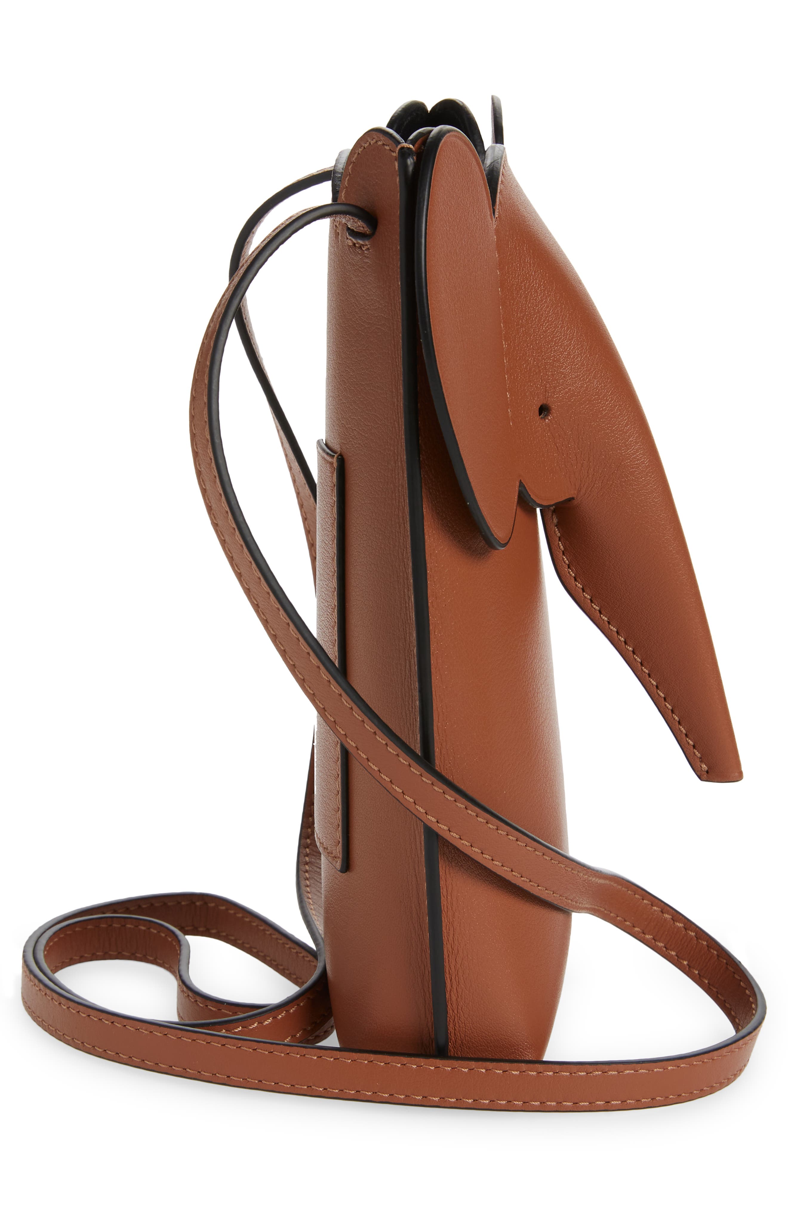 Loewe Elephant Pocket Leather Crossbody Bag, Alternate, color, 