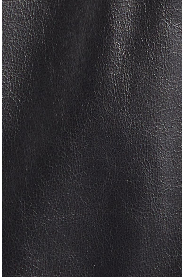 Glazed Weightless Lambskin Suede Jacket, Alternate, color, BLACK