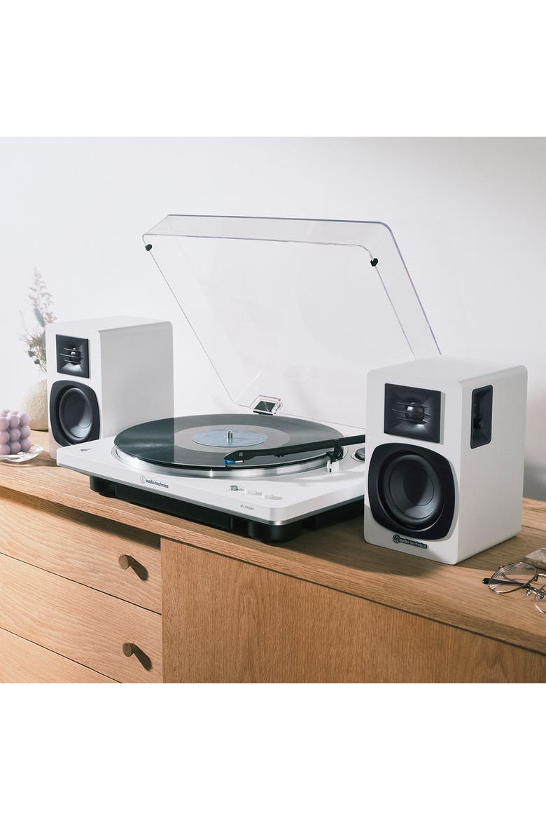 AT-SP3X Powered Bluetooth Bookshelf Speakers, Alternate, color, White