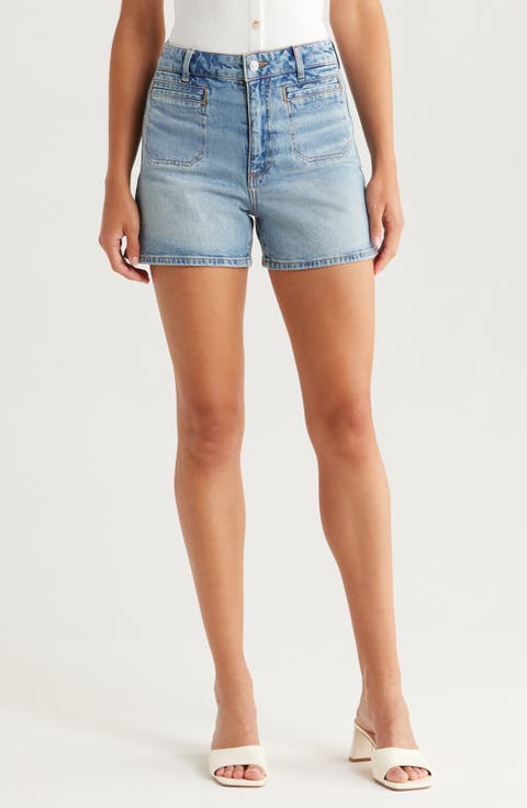 Dani High Waist Cutoff Denim Shorts (Expedition)