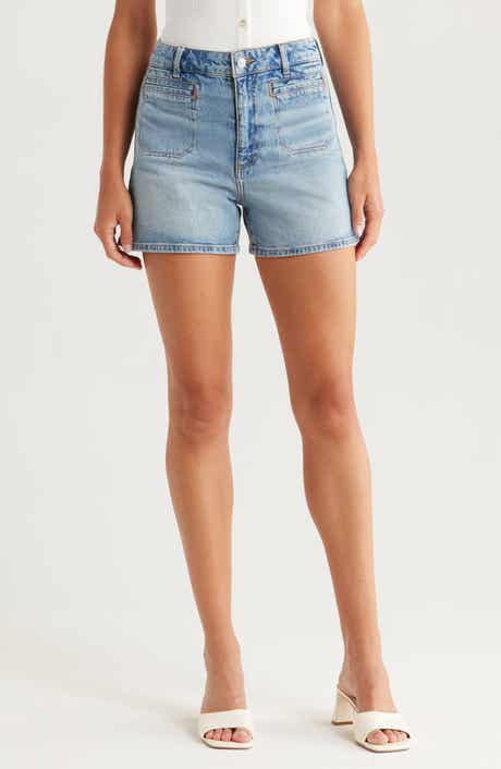 PAIGE Dani High Waist Cutoff Denim Shorts