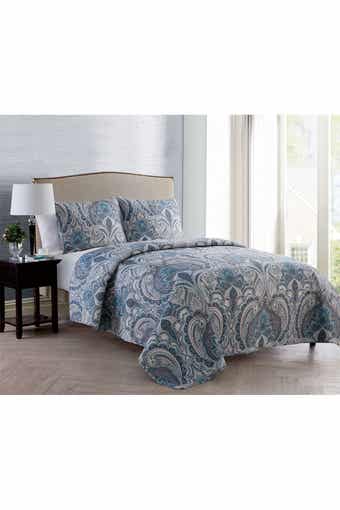 VCNY HOME Lawrence Damask Quilt Set - Full/Queen