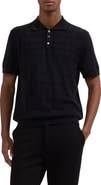 Bugatchi Textured Grid Polo Sweater