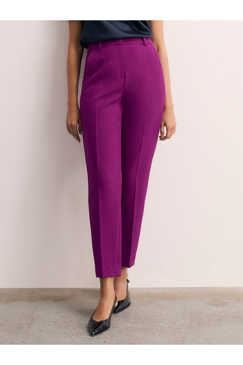 Tavira Sculpt Crepe Pants, Main, color, Purple