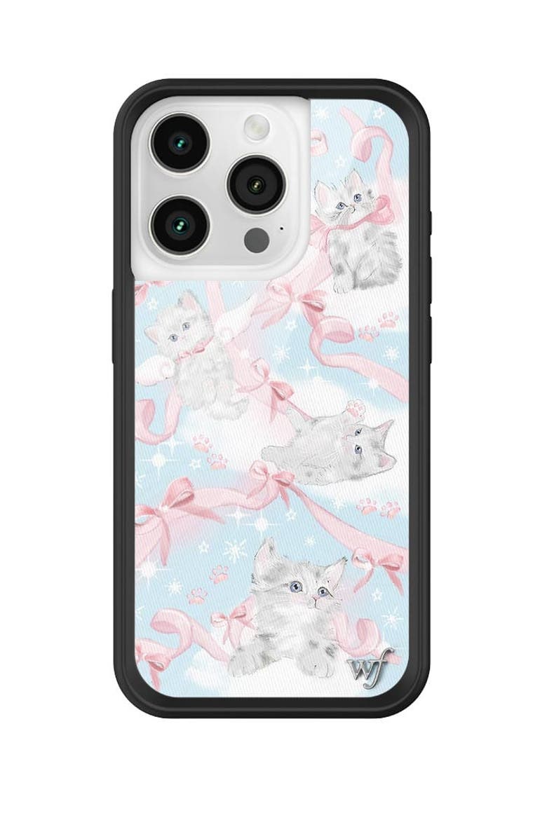 Kitten Around iPhone Case, Alternate, color, Blue