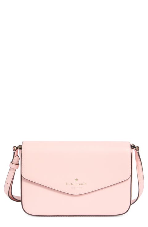 envelope flap leather crossbody bag