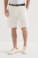 Brunello Cucinelli Garment-dyed Bermuda shorts in twisted cotton gabardine