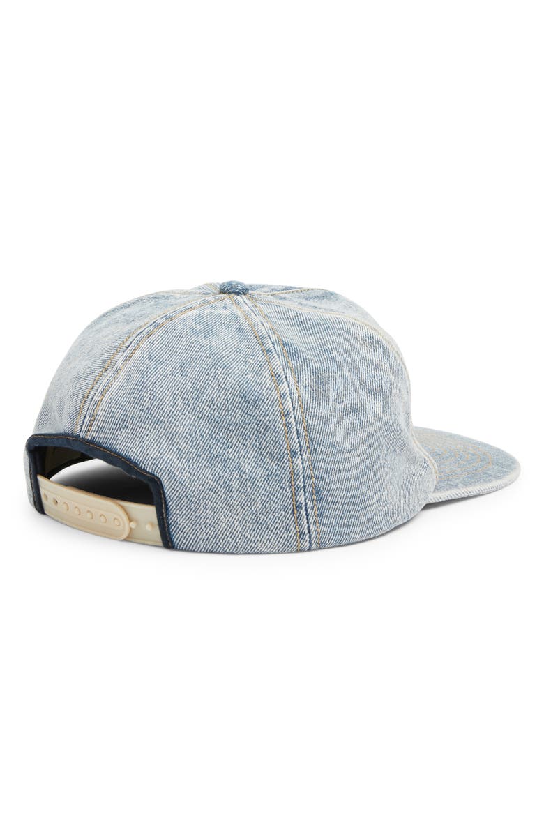 Elwood Embossed Logo Denim Snapback Baseball Cap, Alternate, color, 
