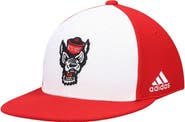 adidas Men's adidas White NC State Wolfpack On-Field Baseball Fitted Hat