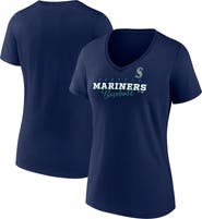 FANATICS Women's Fanatics Navy Seattle Mariners Back in Business V-Neck T-Shirt